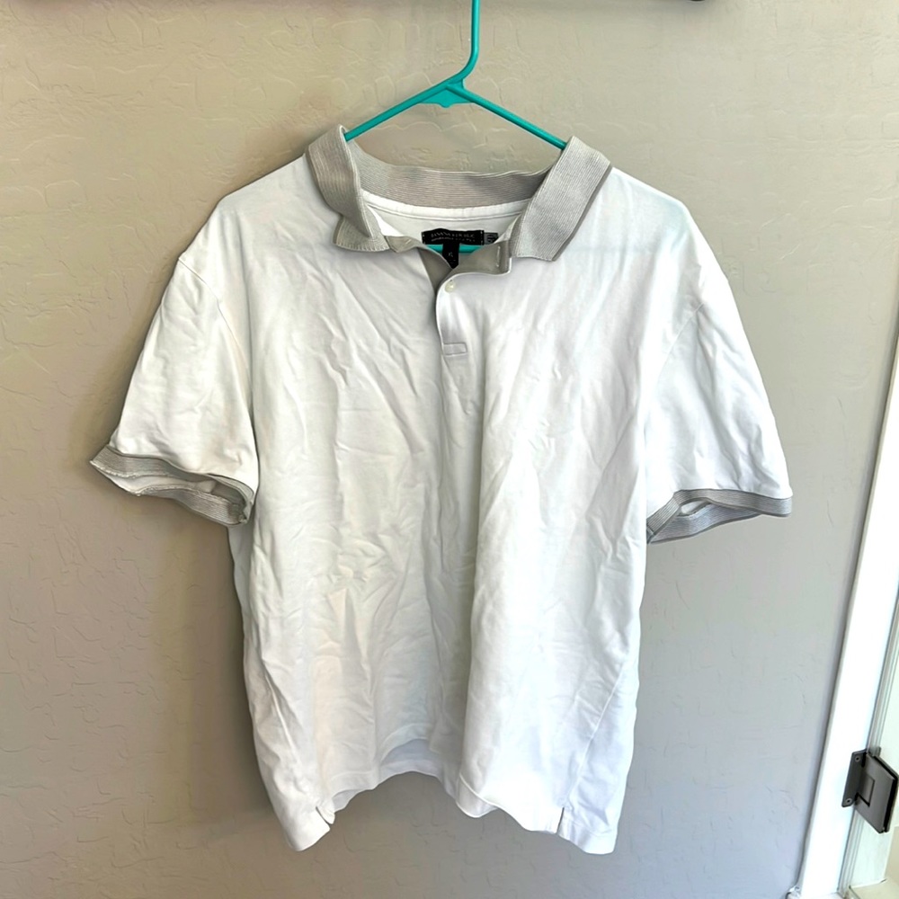 Banana Republic XL White Polo